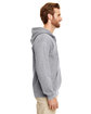 Gildan Adult Heavy Blend Full-Zip Hooded Sweatshirt graphite heather ModelSide