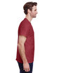 Gildan Adult Ultra Cotton T-Shirt heather cardinal ModelSide