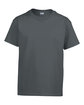 Gildan Youth Ultra Cotton T-Shirt charcoal OFFront