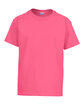 Gildan Youth Ultra Cotton T-Shirt safety pink OFFront