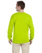 Gildan Adult Ultra Cotton Long-Sleeve T-Shirt safety green ModelBack