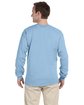 Gildan Adult Ultra Cotton Long-Sleeve T-Shirt light blue ModelBack