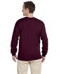 Gildan Adult Ultra Cotton Long-Sleeve T-Shirt maroon ModelBack