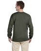 Gildan Adult Ultra Cotton Long-Sleeve T-Shirt military green ModelBack