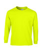 Gildan Adult Ultra Cotton Long-Sleeve T-Shirt safety green OFFront