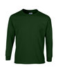Gildan Adult Ultra Cotton Long-Sleeve T-Shirt forest green OFFront
