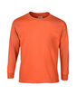 Gildan Adult Ultra Cotton Long-Sleeve T-Shirt orange OFFront