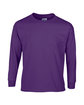 Gildan Adult Ultra Cotton Long-Sleeve T-Shirt purple OFFront