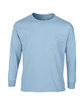Gildan Adult Ultra Cotton Long-Sleeve T-Shirt light blue OFFront