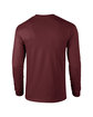 Gildan Adult Ultra Cotton Long-Sleeve T-Shirt maroon OFBack