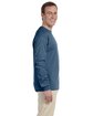 Gildan Adult Ultra Cotton Long-Sleeve T-Shirt indigo blue ModelSide
