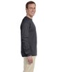 Gildan Adult Ultra Cotton Long-Sleeve T-Shirt charcoal ModelSide