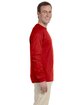 Gildan Adult Ultra Cotton Long-Sleeve T-Shirt red ModelSide
