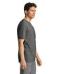 Gildan Unisex Light Cotton T-Shirt heather dk grey ModelSide