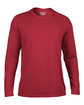 Gildan Adult Performance Long-Sleeve T-Shirt cardinal red OFFront