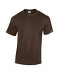Gildan Adult Heavy Cotton T-Shirt dark chocolate OFFront