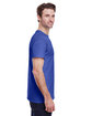 Gildan Adult Heavy Cotton T-Shirt neon blue ModelSide