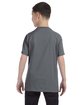 Gildan Youth Heavy Cotton T-Shirt charcoal ModelBack