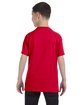 Gildan Youth Heavy Cotton T-Shirt red ModelBack