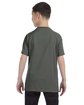 Gildan Youth Heavy Cotton T-Shirt military green ModelBack
