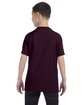 Gildan Youth Heavy Cotton T-Shirt dark chocolate ModelBack