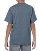 Gildan Youth Heavy Cotton T-Shirt heather navy ModelBack