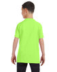 Gildan Youth Heavy Cotton T-Shirt neon green ModelBack