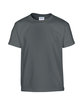 Gildan Youth Heavy Cotton T-Shirt charcoal OFFront