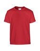 Gildan Youth Heavy Cotton T-Shirt red OFFront