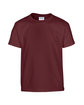 Gildan Youth Heavy Cotton T-Shirt maroon OFFront