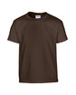 Gildan Youth Heavy Cotton T-Shirt dark chocolate OFFront