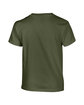 Gildan Youth Heavy Cotton T-Shirt military green OFBack