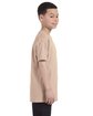Gildan Youth Heavy Cotton T-Shirt sand ModelSide