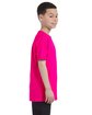 Gildan Youth Heavy Cotton T-Shirt heliconia ModelSide