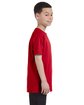 Gildan Youth Heavy Cotton T-Shirt red ModelSide
