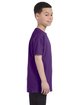 Gildan Youth Heavy Cotton T-Shirt purple ModelSide