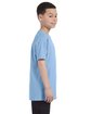 Gildan Youth Heavy Cotton T-Shirt light blue ModelSide