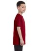 Gildan Youth Heavy Cotton T-Shirt cardinal red ModelSide