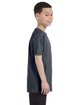 Gildan Youth Heavy Cotton T-Shirt dark heather ModelSide