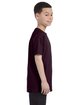 Gildan Youth Heavy Cotton T-Shirt dark chocolate ModelSide
