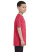 Gildan Youth Heavy Cotton T-Shirt heather red ModelSide
