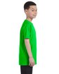 Gildan Youth Heavy Cotton T-Shirt electric green ModelSide