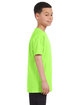 Gildan Youth Heavy Cotton T-Shirt neon green ModelSide
