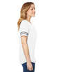 Gildan Heavy Cotton Ladies' Victory T-Shirt white/ grp hthr ModelSide