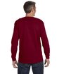 Gildan Adult Heavy Cotton Long-Sleeve T-Shirt garnet ModelBack