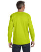 Gildan Adult Heavy Cotton Long-Sleeve T-Shirt safety green ModelBack