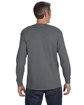 Gildan Adult Heavy Cotton Long-Sleeve T-Shirt charcoal ModelBack