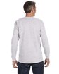 Gildan Adult Heavy Cotton Long-Sleeve T-Shirt ash grey ModelBack
