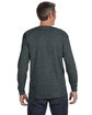 Gildan Adult Heavy Cotton Long-Sleeve T-Shirt dark heather ModelBack