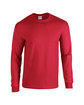 Gildan Adult Heavy Cotton Long-Sleeve T-Shirt red OFFront